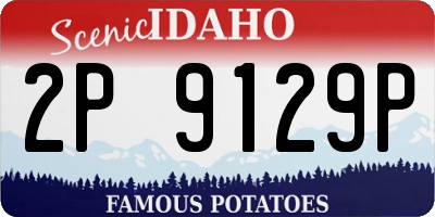 ID license plate 2P9129P