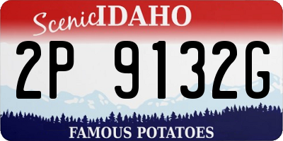 ID license plate 2P9132G