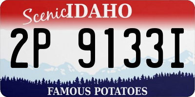 ID license plate 2P9133I