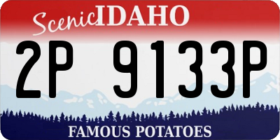 ID license plate 2P9133P