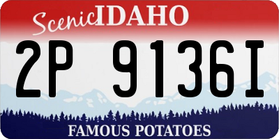 ID license plate 2P9136I