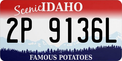 ID license plate 2P9136L