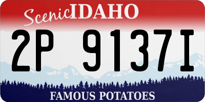 ID license plate 2P9137I