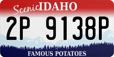 ID license plate 2P9138P