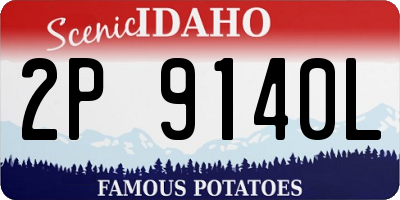 ID license plate 2P9140L