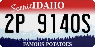 ID license plate 2P9140S