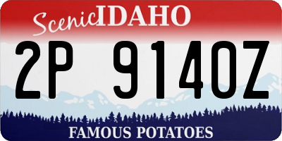 ID license plate 2P9140Z