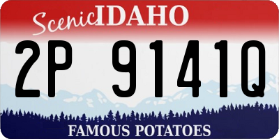 ID license plate 2P9141Q