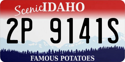 ID license plate 2P9141S