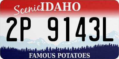 ID license plate 2P9143L