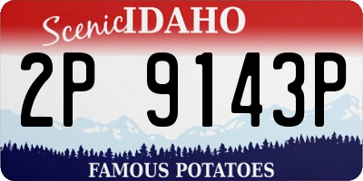 ID license plate 2P9143P
