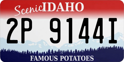 ID license plate 2P9144I
