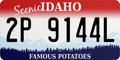 ID license plate 2P9144L