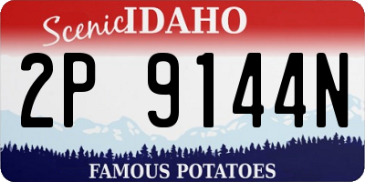 ID license plate 2P9144N