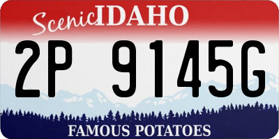 ID license plate 2P9145G