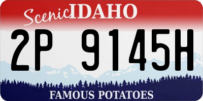 ID license plate 2P9145H