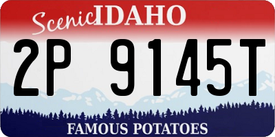 ID license plate 2P9145T