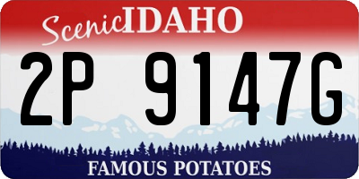 ID license plate 2P9147G