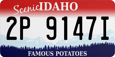ID license plate 2P9147I