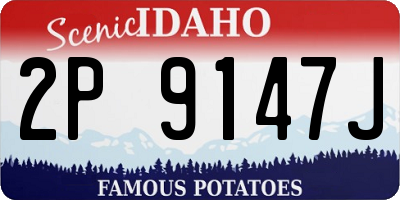 ID license plate 2P9147J