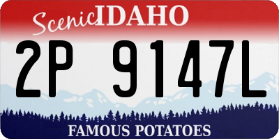 ID license plate 2P9147L