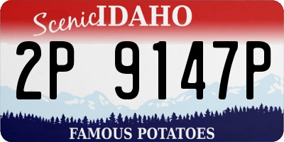 ID license plate 2P9147P