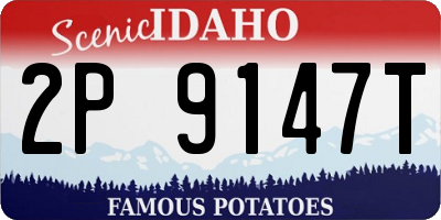 ID license plate 2P9147T