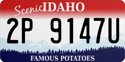 ID license plate 2P9147U