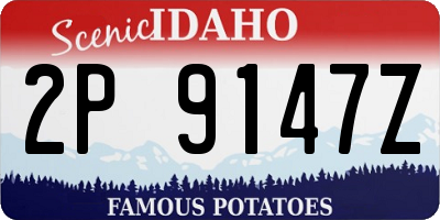 ID license plate 2P9147Z