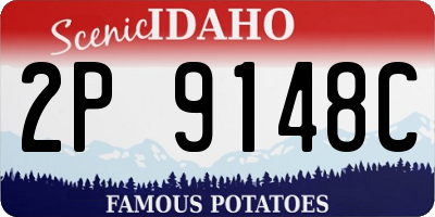 ID license plate 2P9148C