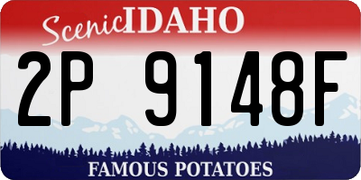 ID license plate 2P9148F