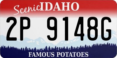 ID license plate 2P9148G
