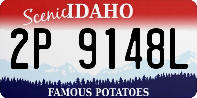 ID license plate 2P9148L