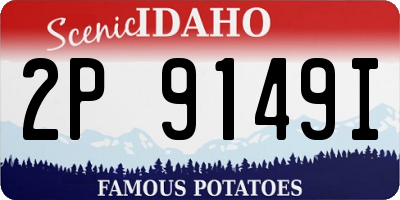 ID license plate 2P9149I