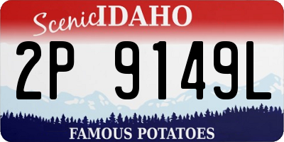 ID license plate 2P9149L