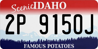 ID license plate 2P9150J