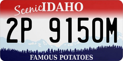 ID license plate 2P9150M