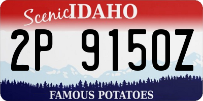 ID license plate 2P9150Z