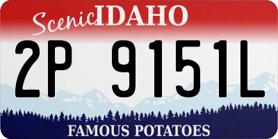 ID license plate 2P9151L