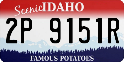 ID license plate 2P9151R