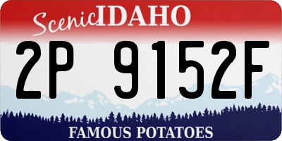 ID license plate 2P9152F