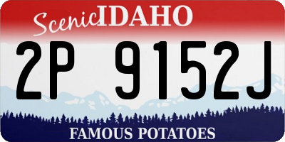 ID license plate 2P9152J