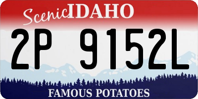 ID license plate 2P9152L