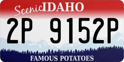 ID license plate 2P9152P