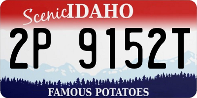 ID license plate 2P9152T