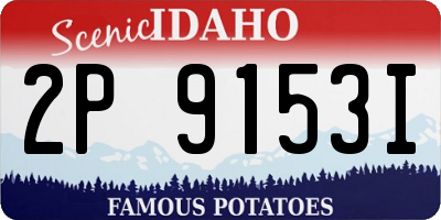 ID license plate 2P9153I