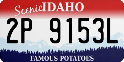 ID license plate 2P9153L