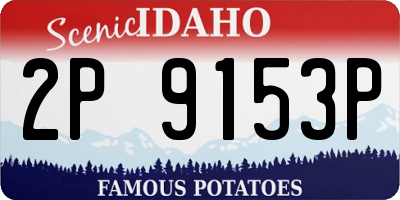 ID license plate 2P9153P