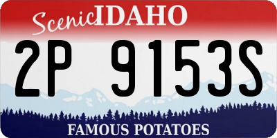 ID license plate 2P9153S