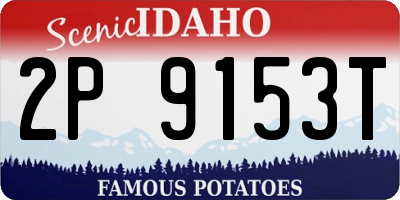 ID license plate 2P9153T
